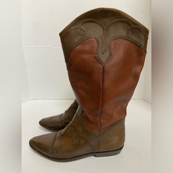 vintage nine west star cowgirl boots - 6